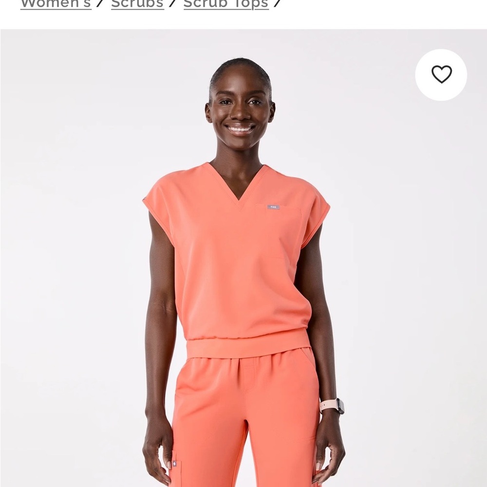 Figs Raleigh Relaxed V-Neck Scrub Top